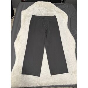 Hugo Boss Mens Gray Black Striped Chino Straight Pants Size 34R 34x28